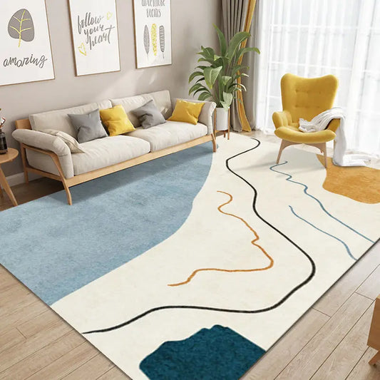 Ins Nordic Style Living Room Sofa Carpet