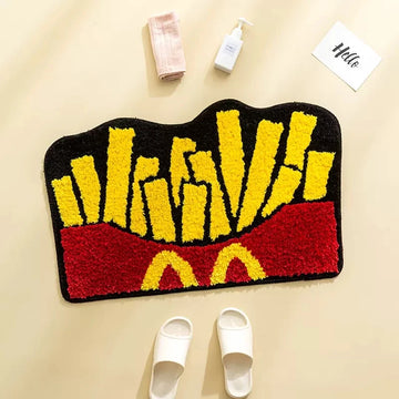 Tufting Chips Rugs Bathmat - Cartoon Food Delight