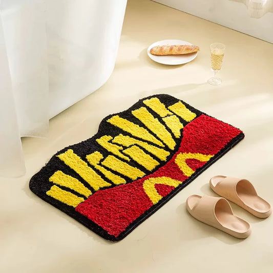 Tufting Chips Rugs Bathmat - Cartoon Food Delight
